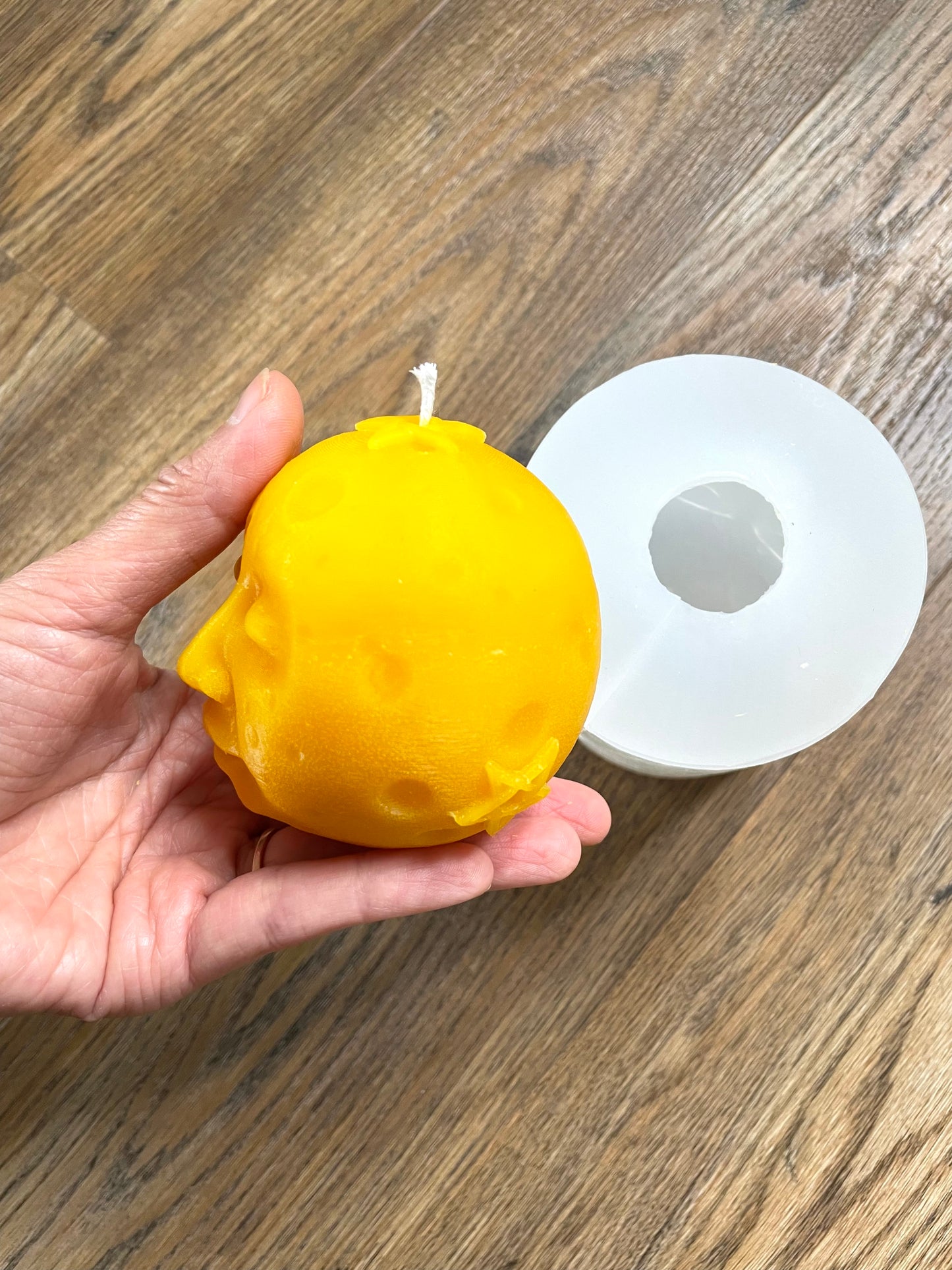 3” silicone moon and star mold - candle soap resin mold - handmade