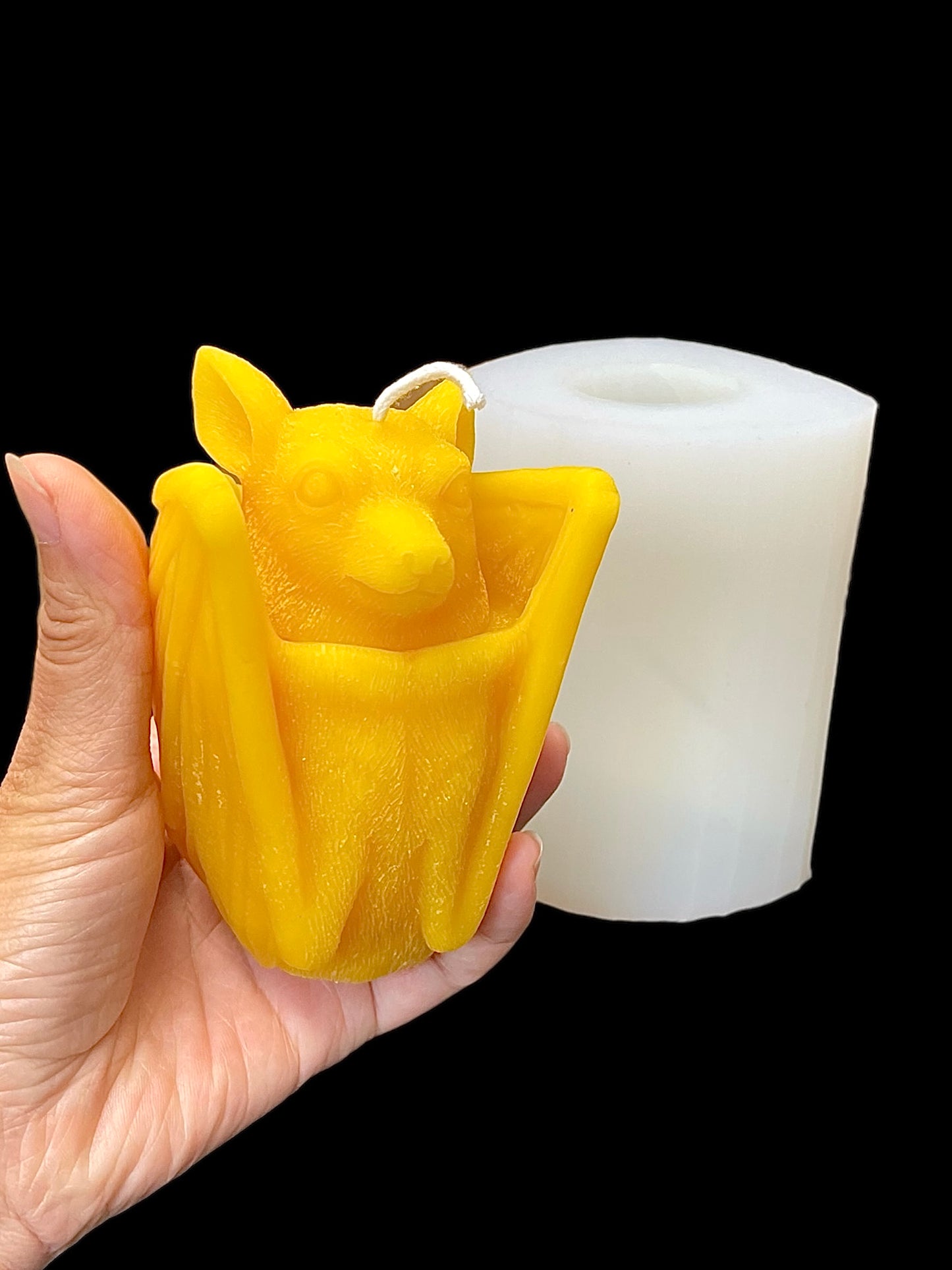 4” 3D Silicone bat mold - Gothic candle soap resin mould - Halloween decor