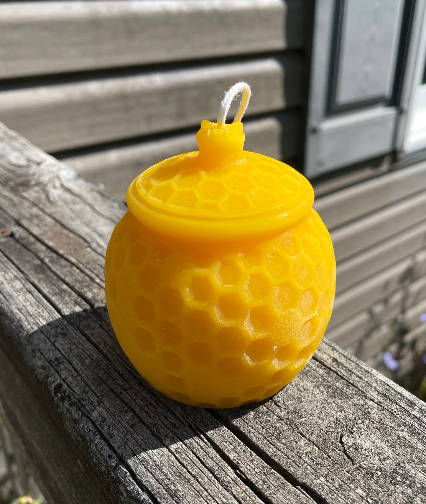 Silicone honey jar candle mold 3 1/4”