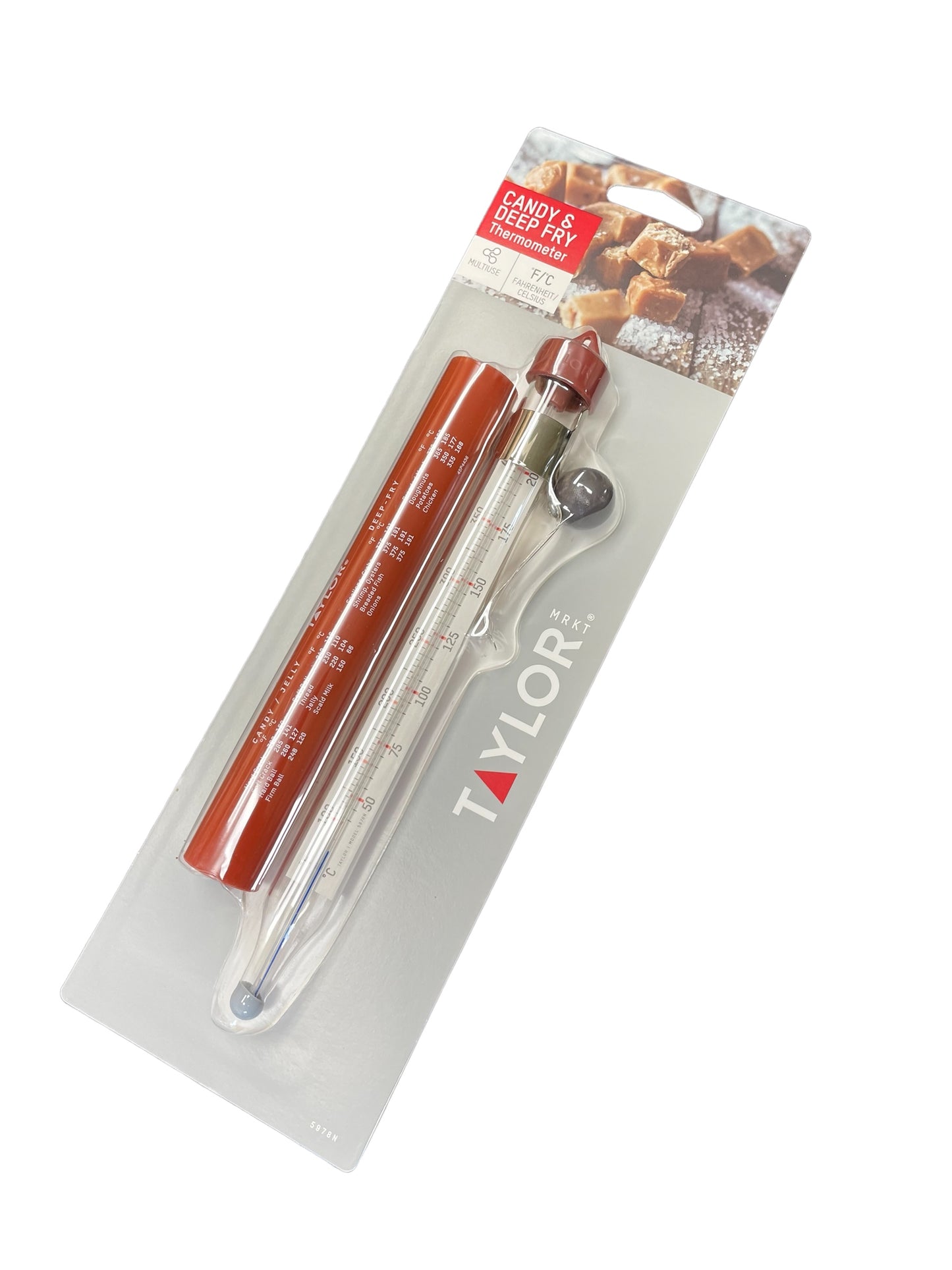 Glass thermometer 8.5” - high quality - candle making - candle deep fry