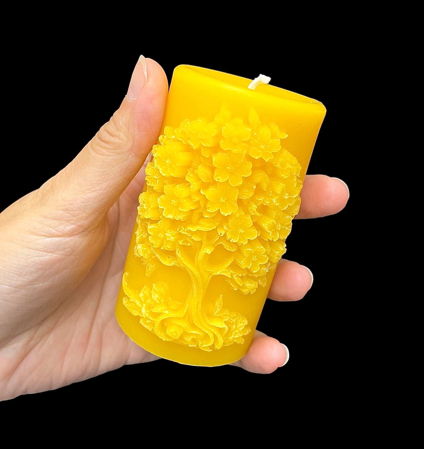 Silicone tree of life pillar candle mold
