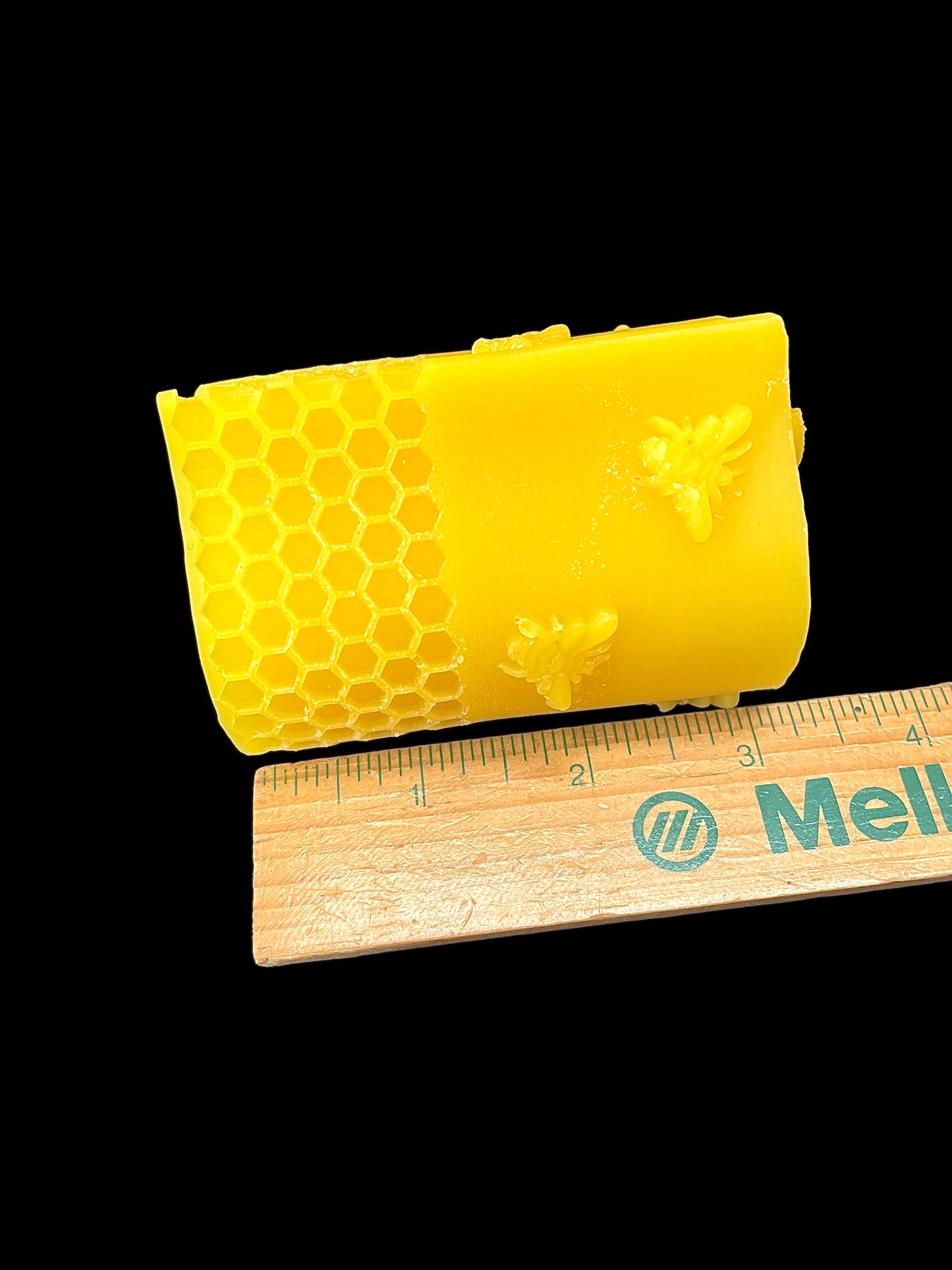 heart shaped honeybee honeycomb pillar candle mold -  soap resin mold - unique design - food grade