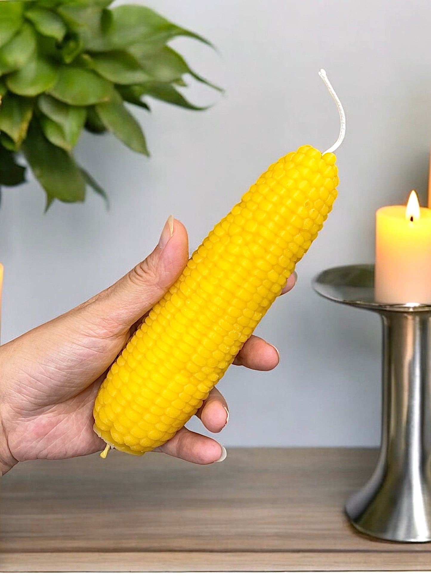 6” realistic corn on the cob mold for candle soap resin - food grade