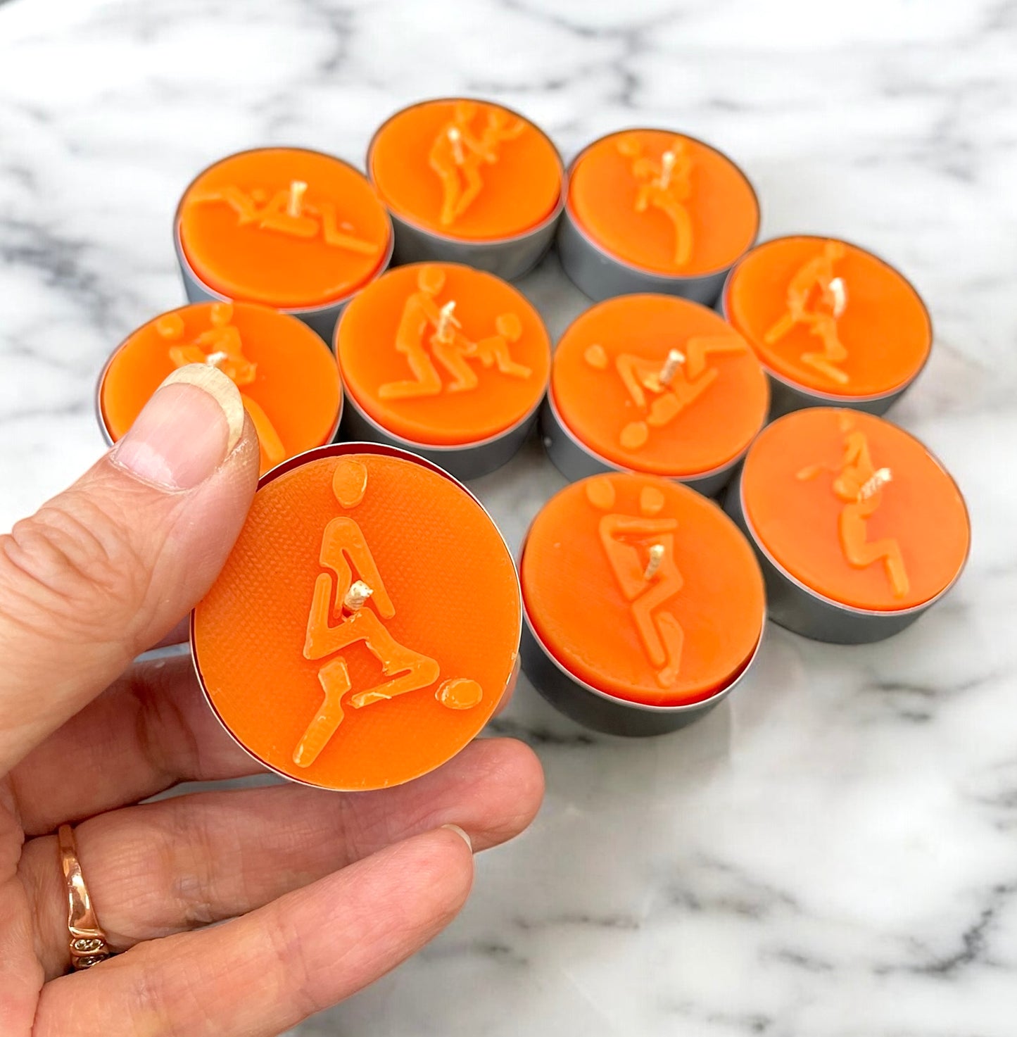 Silicone Kama sutra mold - tealight mold - 10 cavities