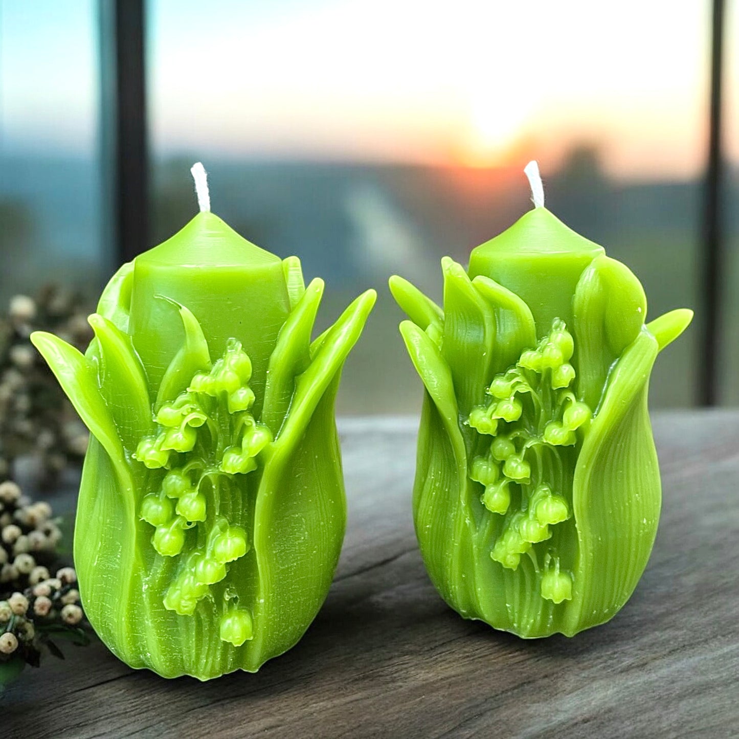 3D silicone flower candle mold - Lily of the valley