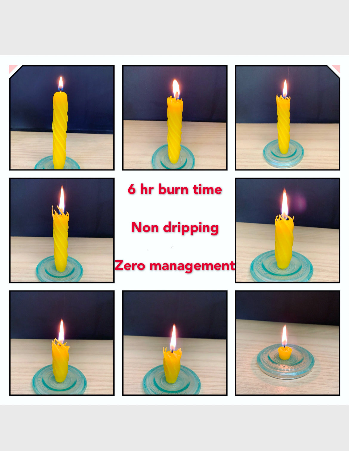 Silicone twisted taper candle mold 4.75” - spiral taper mold - mini taper Mold - beeswax candle mold - 3 cavities - homemade