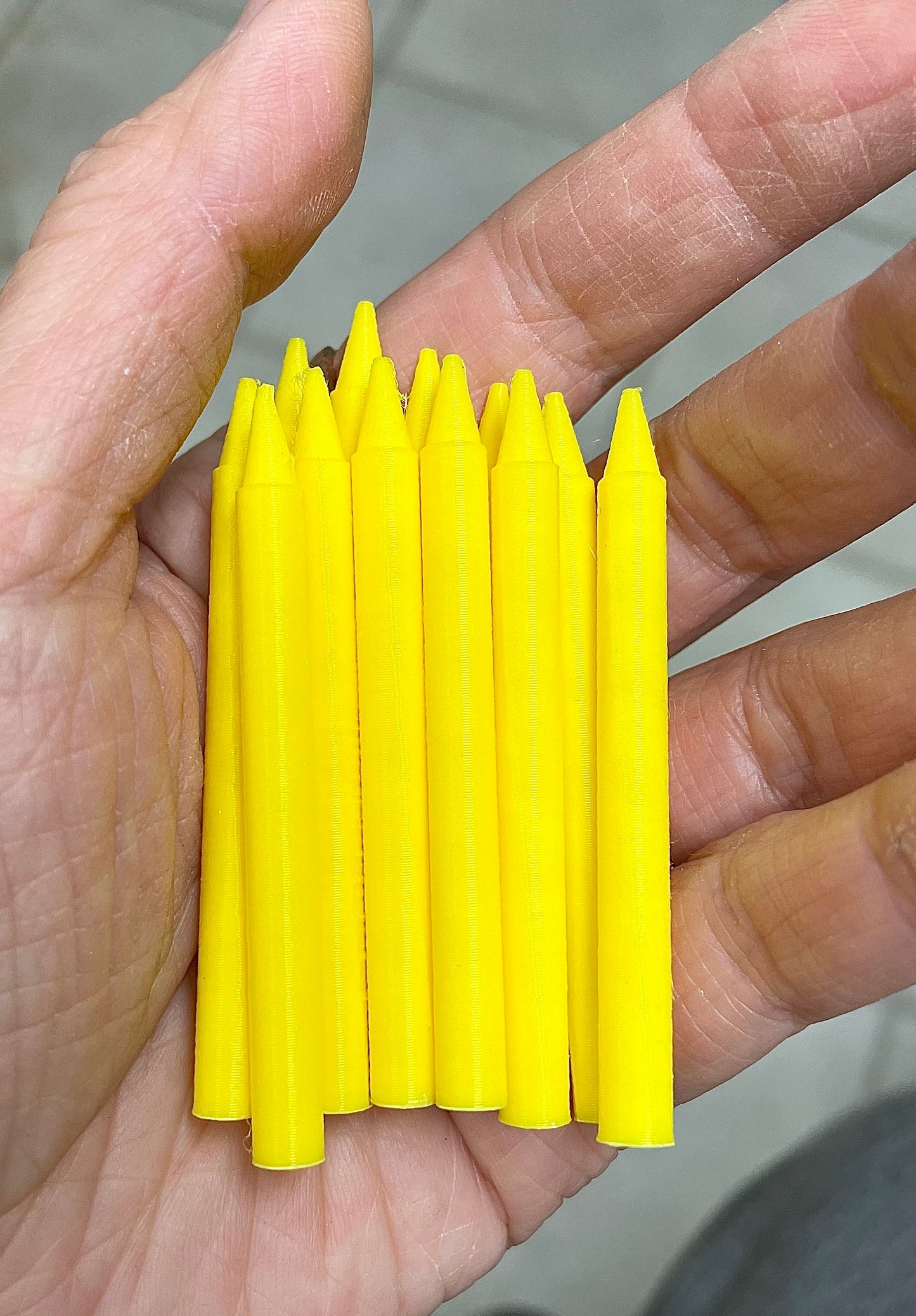 Mini birthday candle mold , 12 cavities