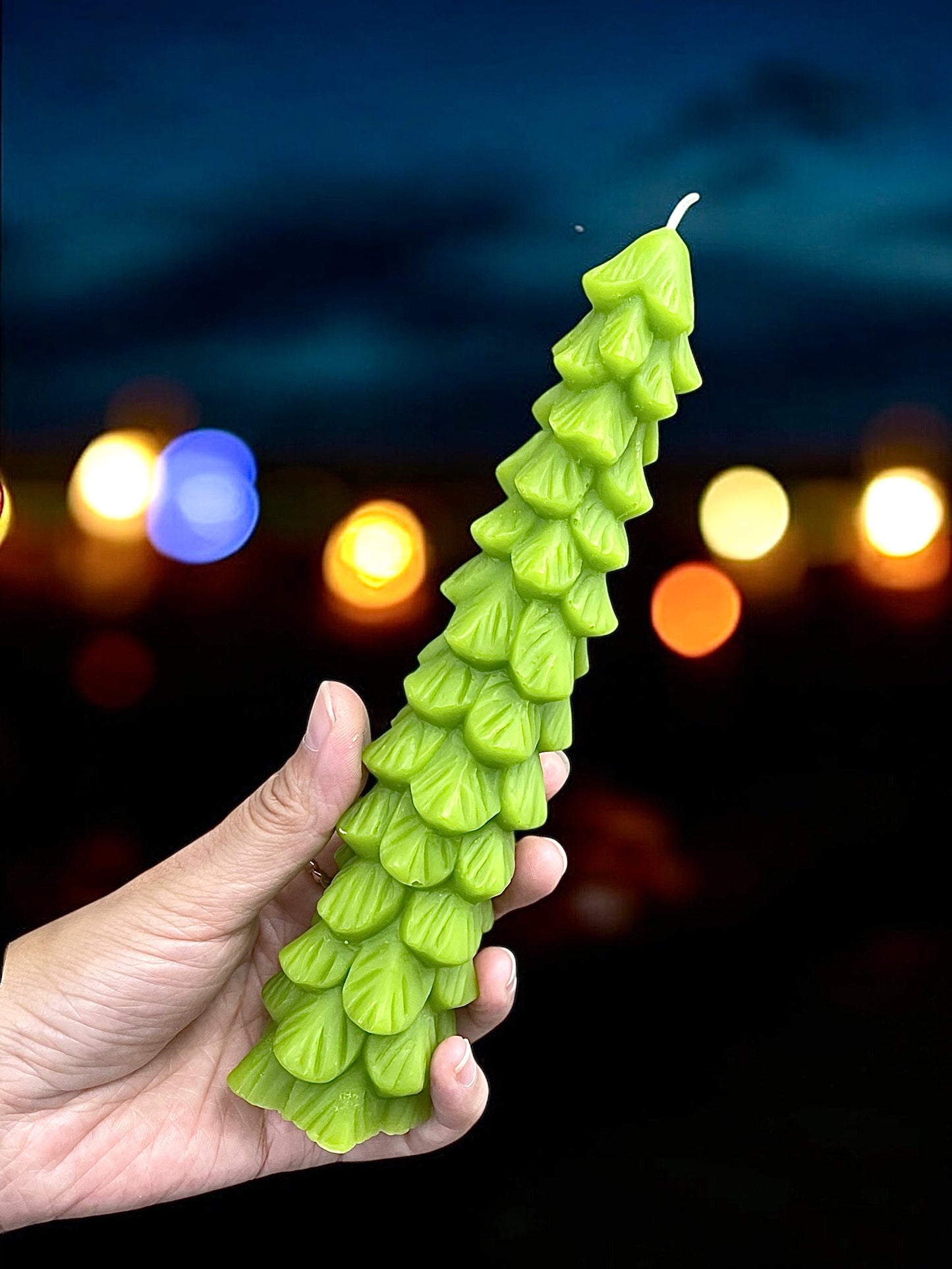 8” tall pine tree mold for candle soap resin plaster chocolate