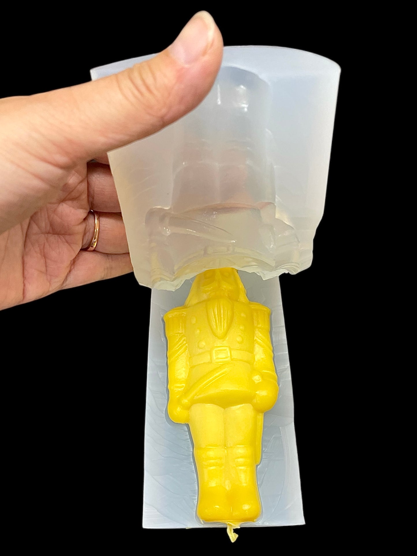 6” 3D nutcracker mold for candle soap resin ornament