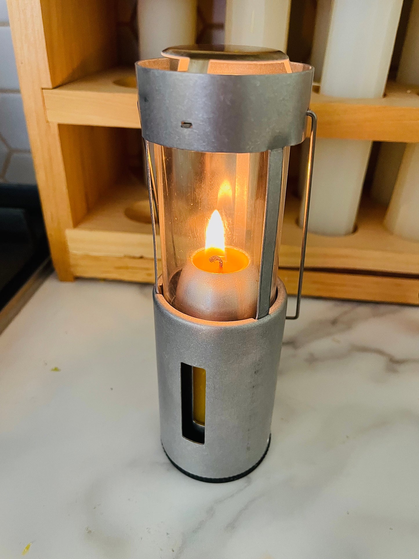 Silicone flat top emergency taper candle Mold - 3 cavities - candle lantern mold - homemade - handmade - easy release