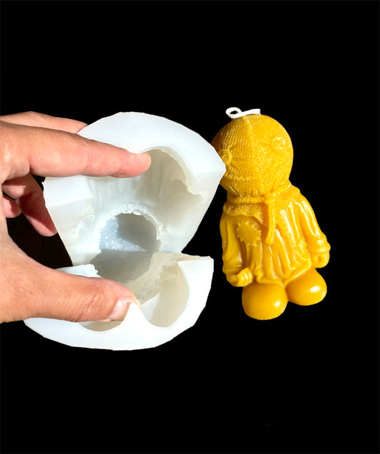 4.5” 3D Silicone mold - trick or treat Sam figure - Halloween figure mold - candle soap mold - resin ornament mold
