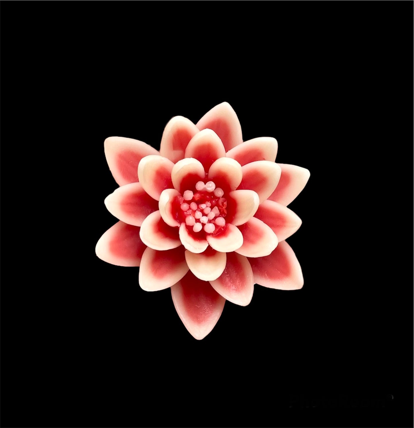 3” 3D silicone lotus flower mold - water lily mold - beeswax candle mold