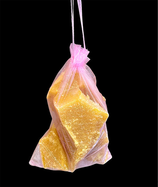 1 lb pure yellow beeswax blocks - high quality capping wax - 100% pure