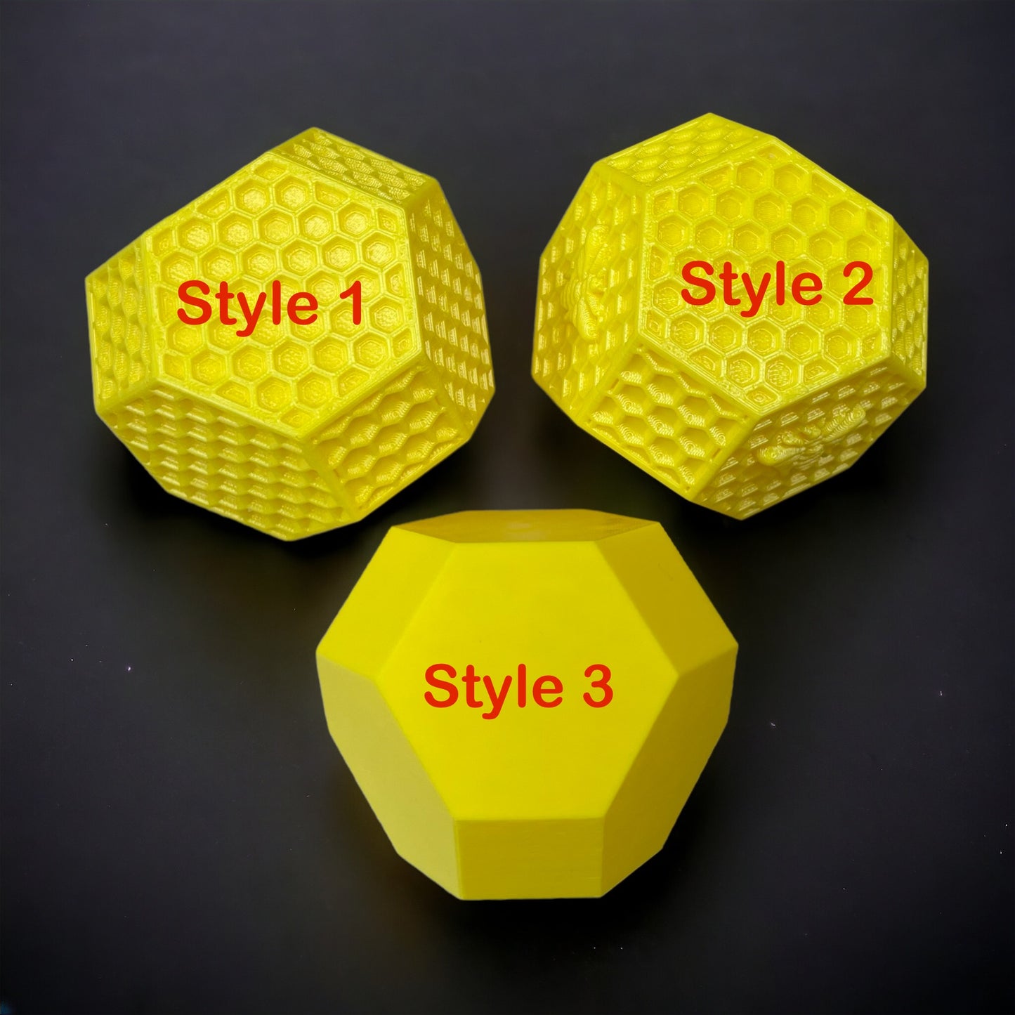 3” 3D silicone hexagonal geometry shaped mold for candle soap resin - honeycomb honeybee candle mold
