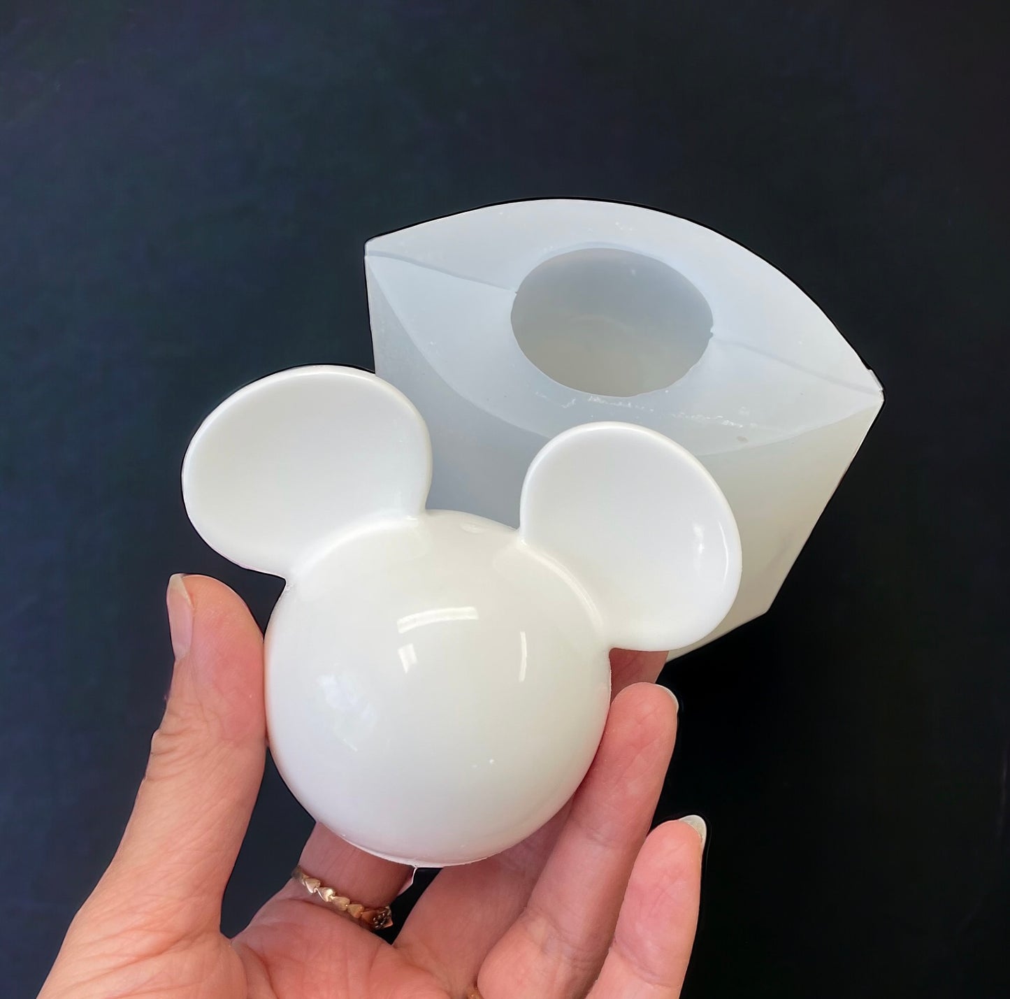 3D silicone Mickey Mouse mold for candle soap resin chocolate