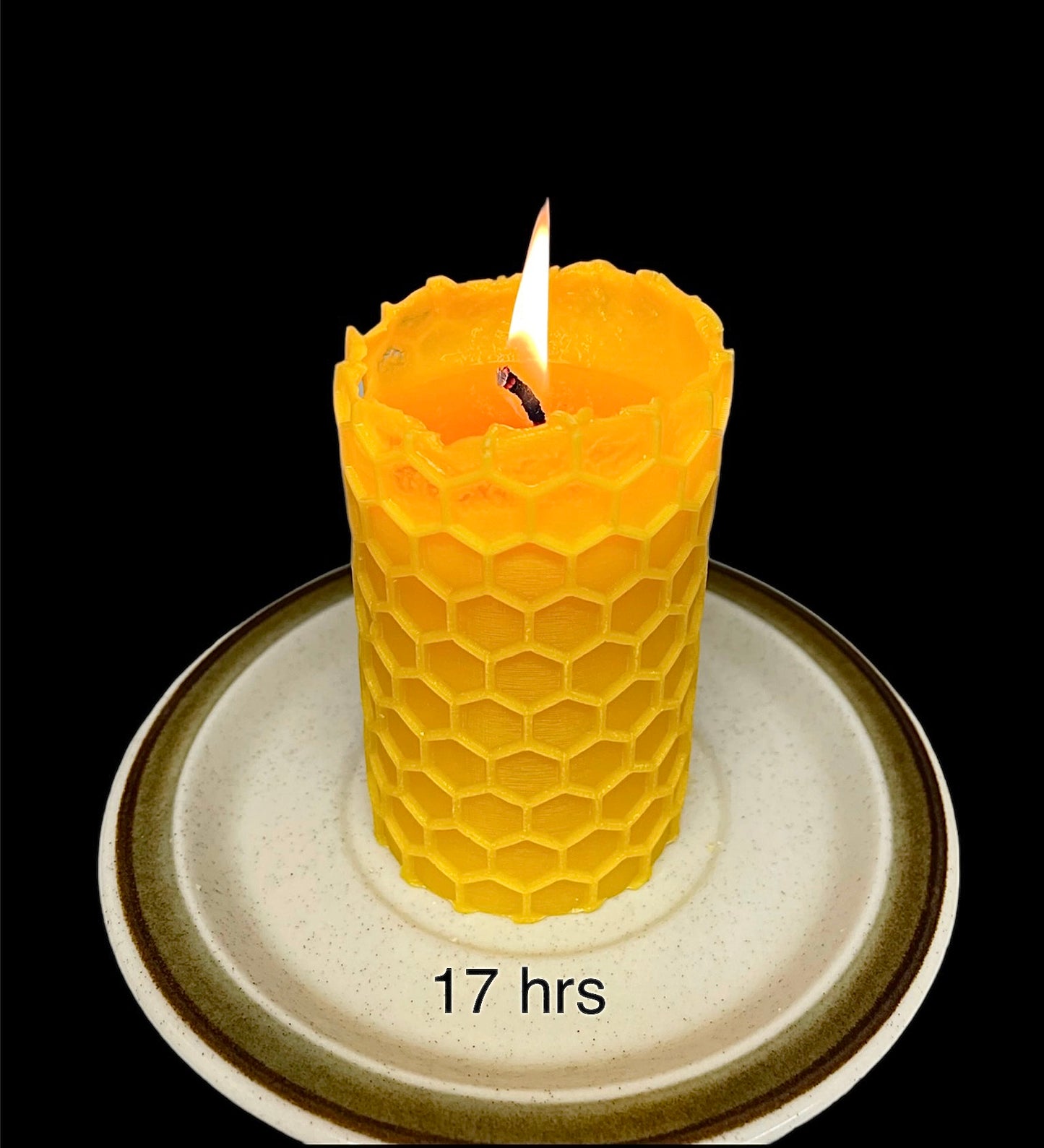 Silicone honeycomb Pillar candle Mold - 2.5” wide