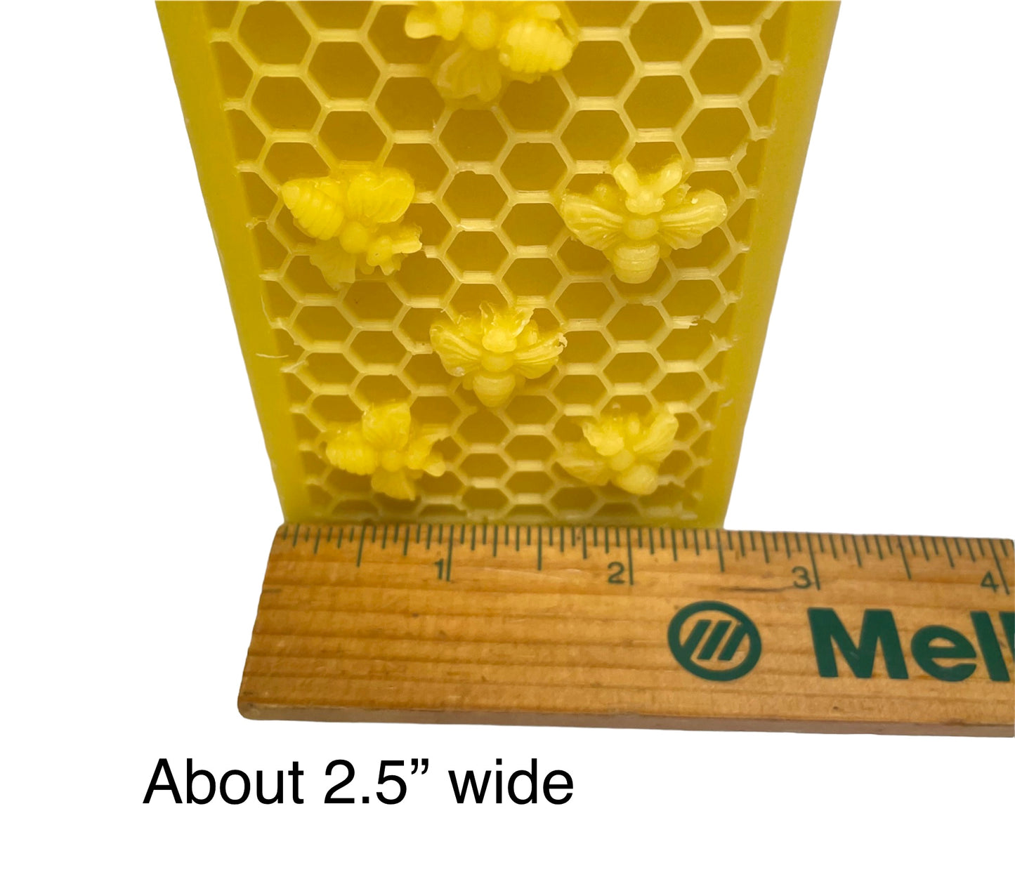 100% pure beeswax beehive honey frame candle with double wicks
