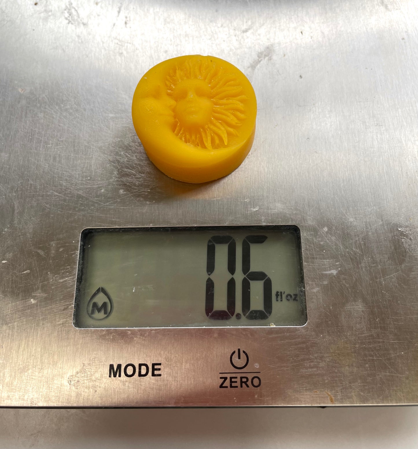 Silicone sun and moon face tealight candle mold