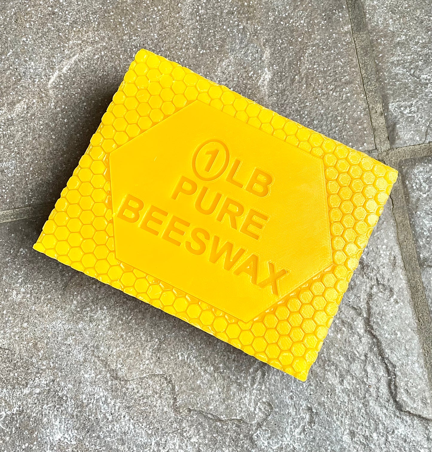 1 lb 100% pure yellow beeswax - triple filtered capping beeswax - candle ready