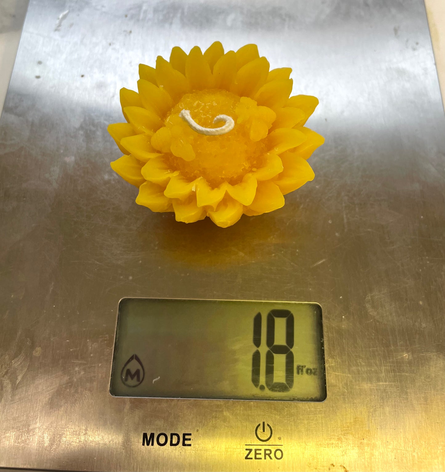 3D sunflower with bees floating candle mold