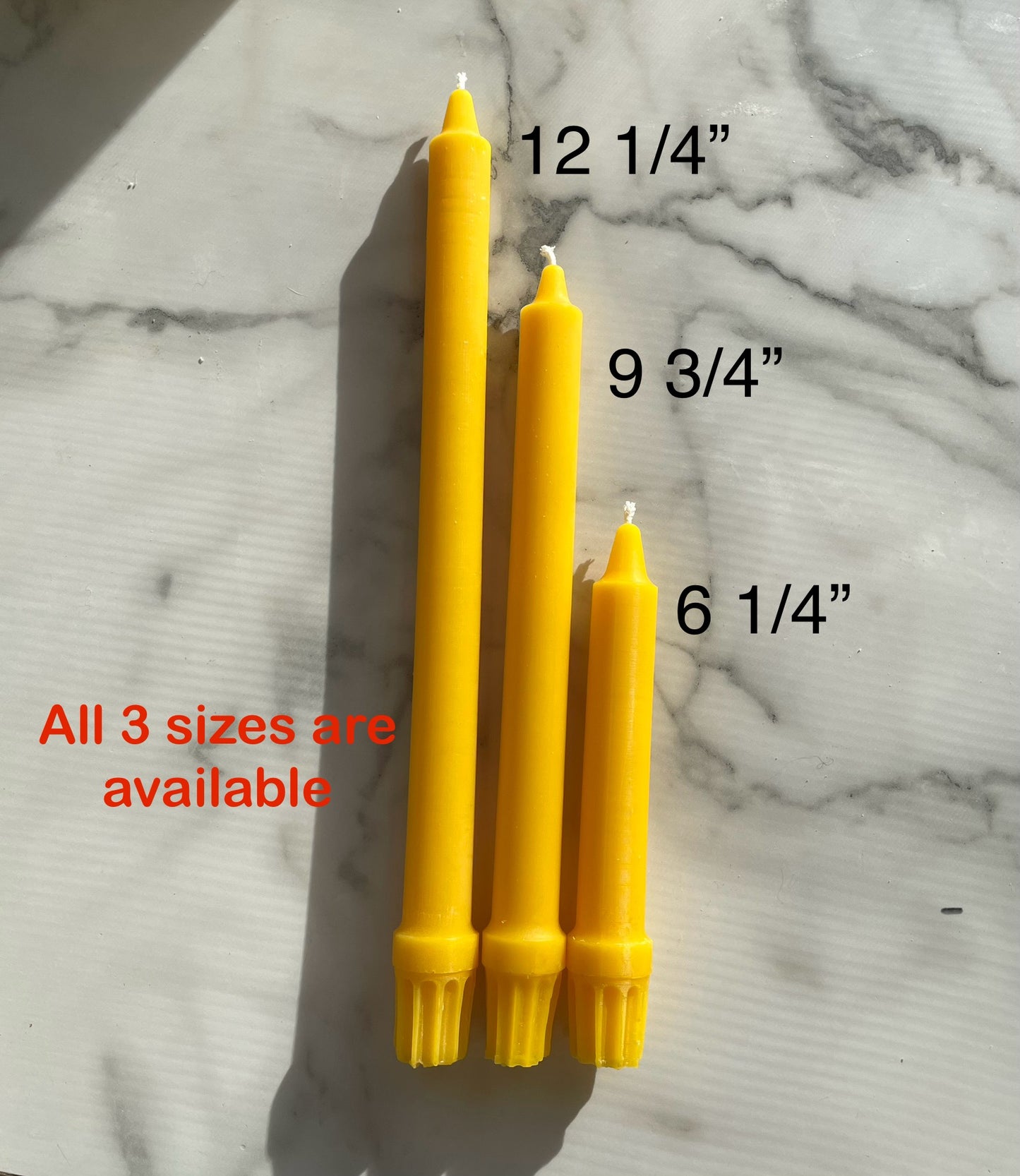 12 1/4” silicone colonial taper candle mold