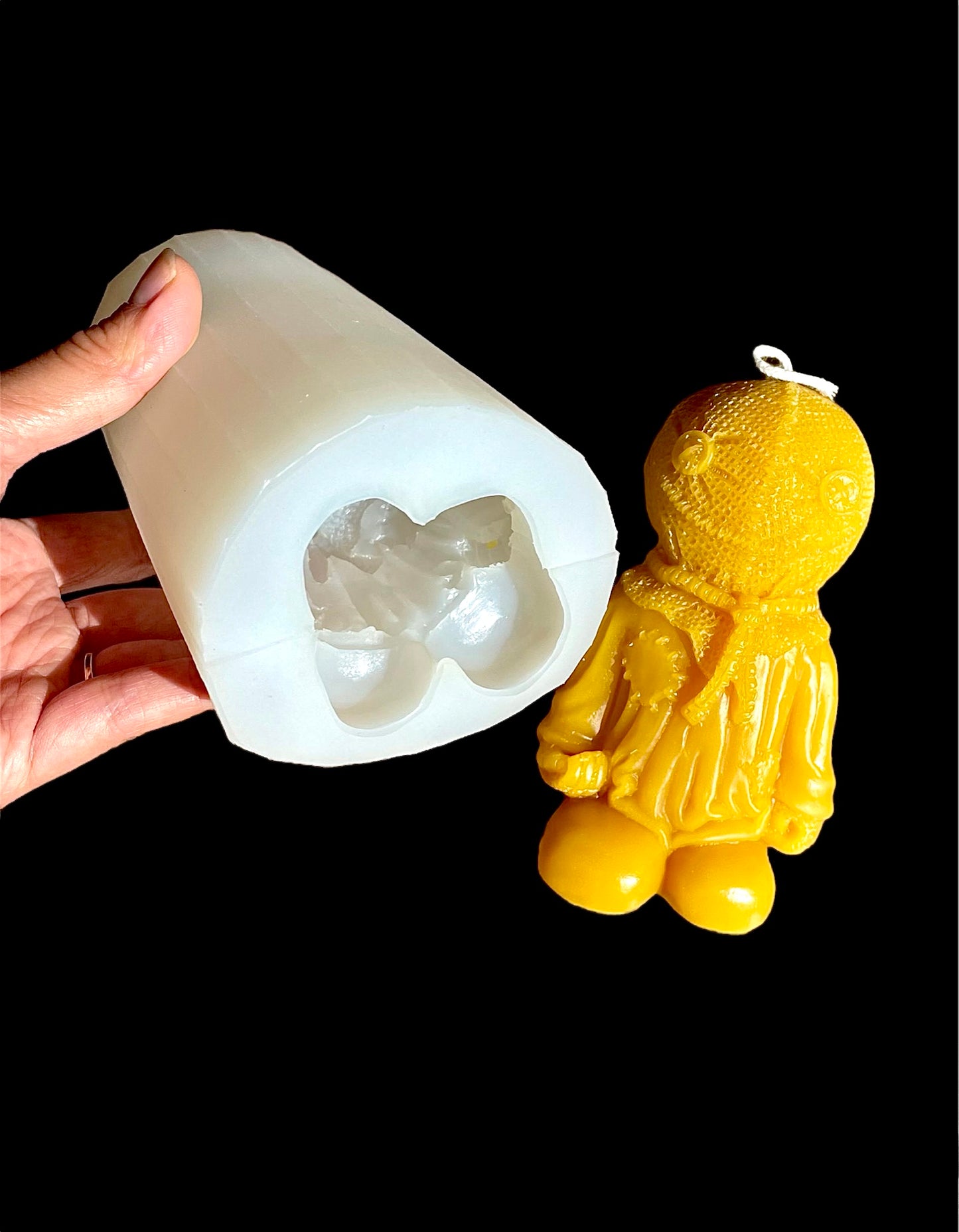 4.5” 3D Silicone mold - trick or treat Sam figure - Halloween figure mold - candle soap mold - resin ornament mold