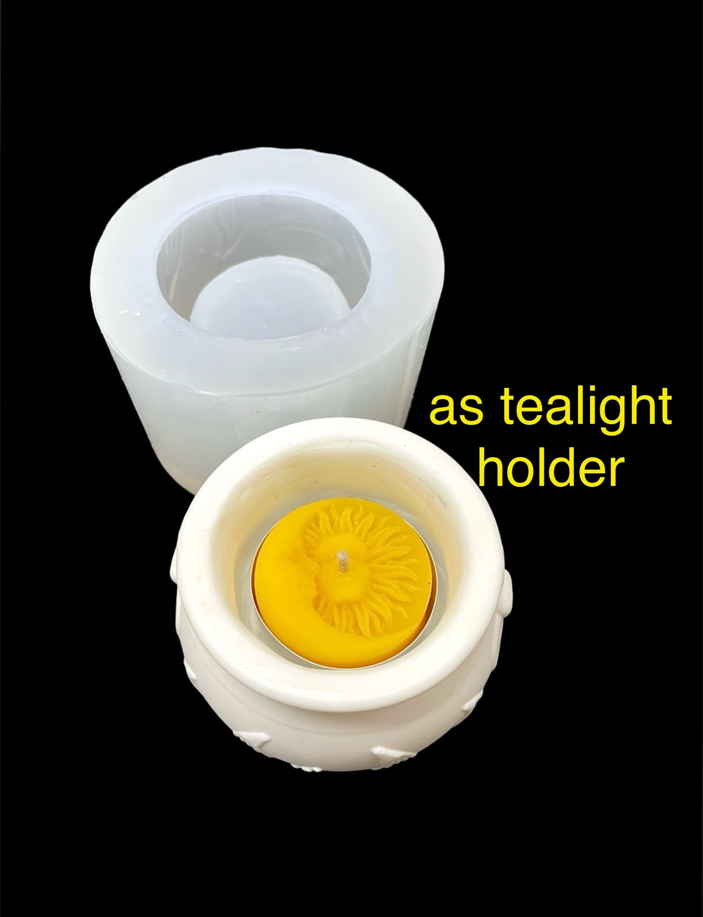 Silicone container mold - cauldron planter mold - pot mold