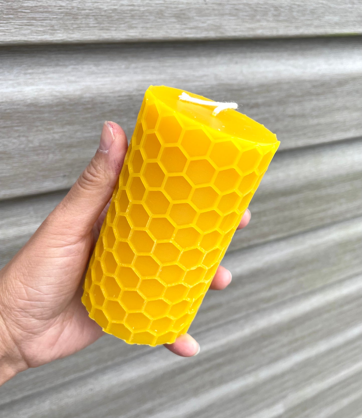 Silicone honeycomb Pillar candle Mold - 2.5” wide
