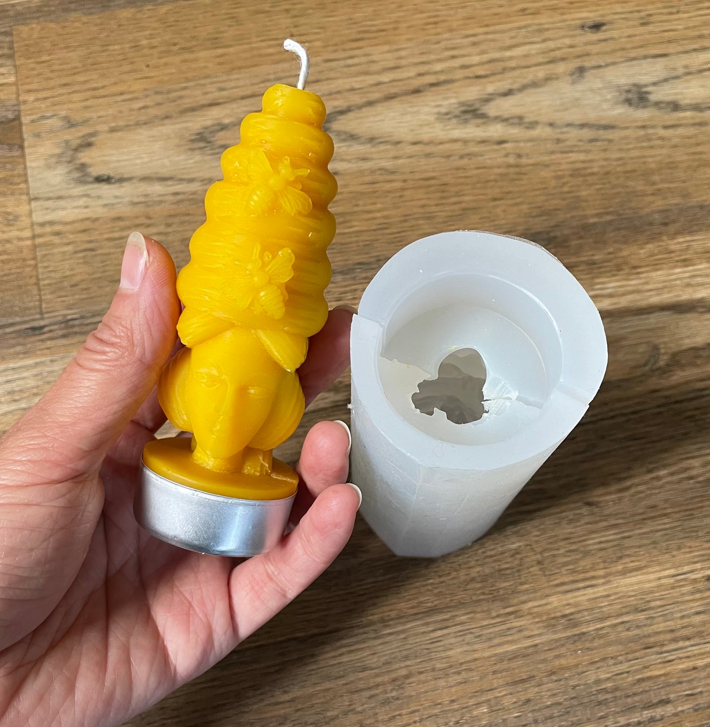 4” 3D bee goddess mold for candle soap resin chocolate