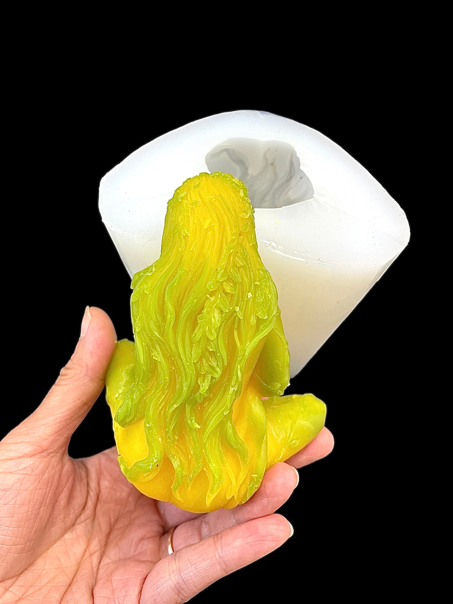Silicone mold of Mother Earth Gaia feeding baby