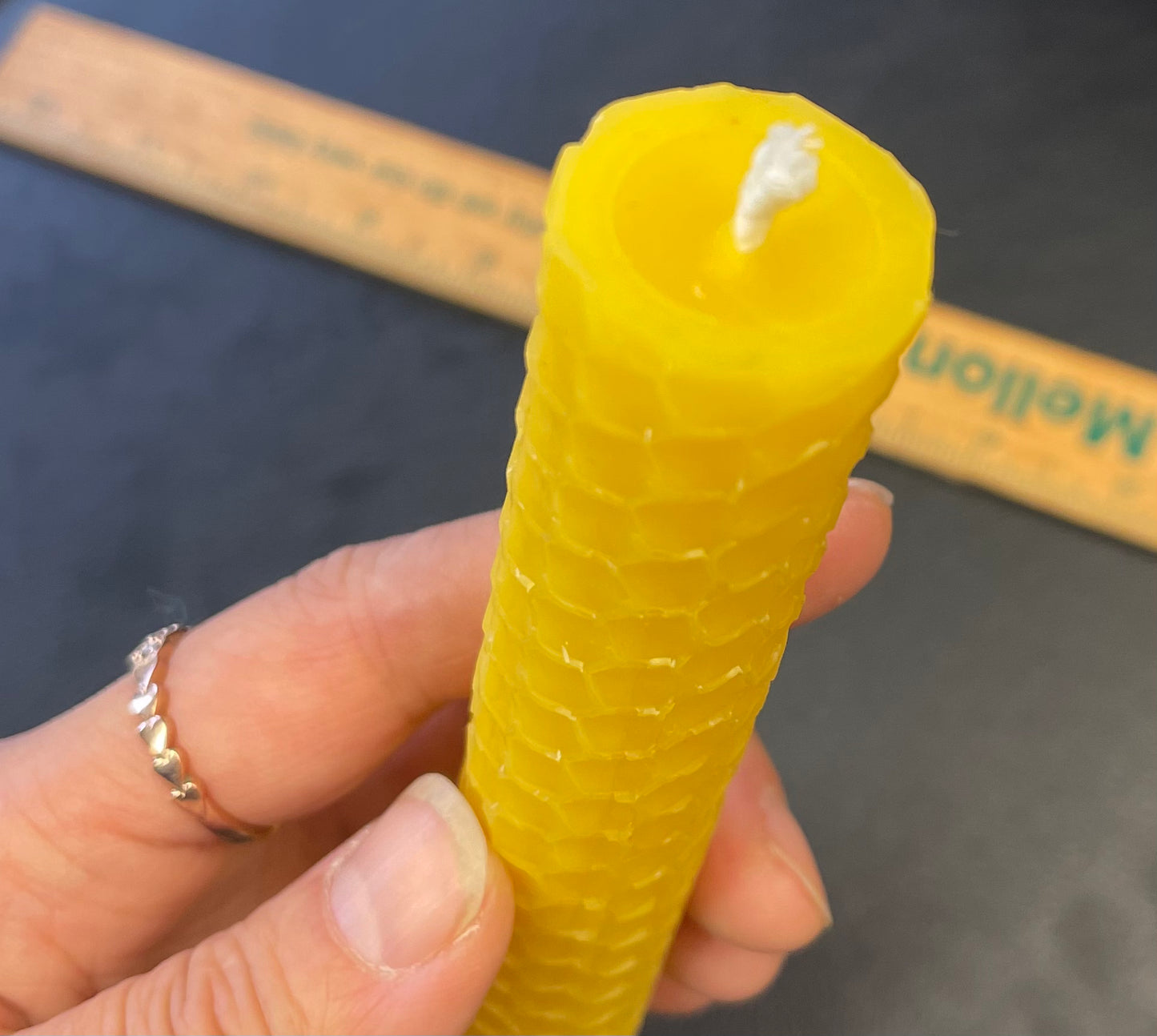 8 1/4” silicone honeycomb taper candle mold
