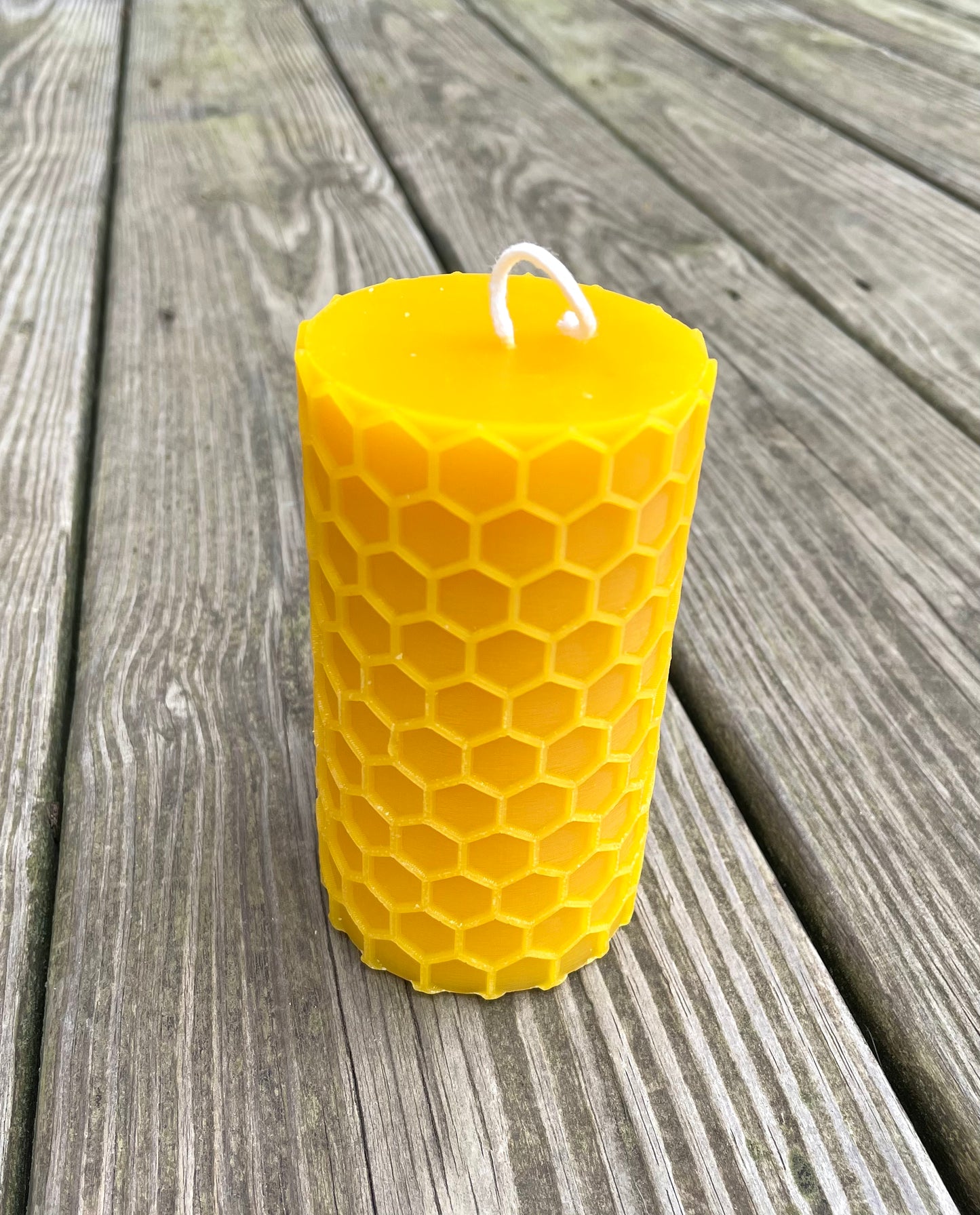 Silicone honeycomb Pillar candle Mold - 2.5” wide