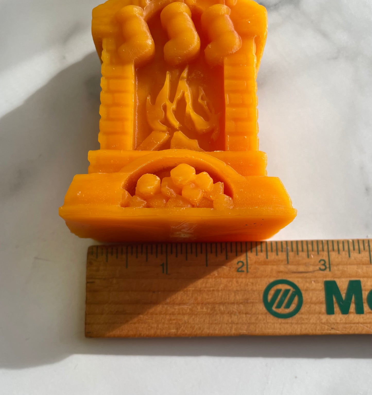 3D silicone fireplace mold for candle soap ornament