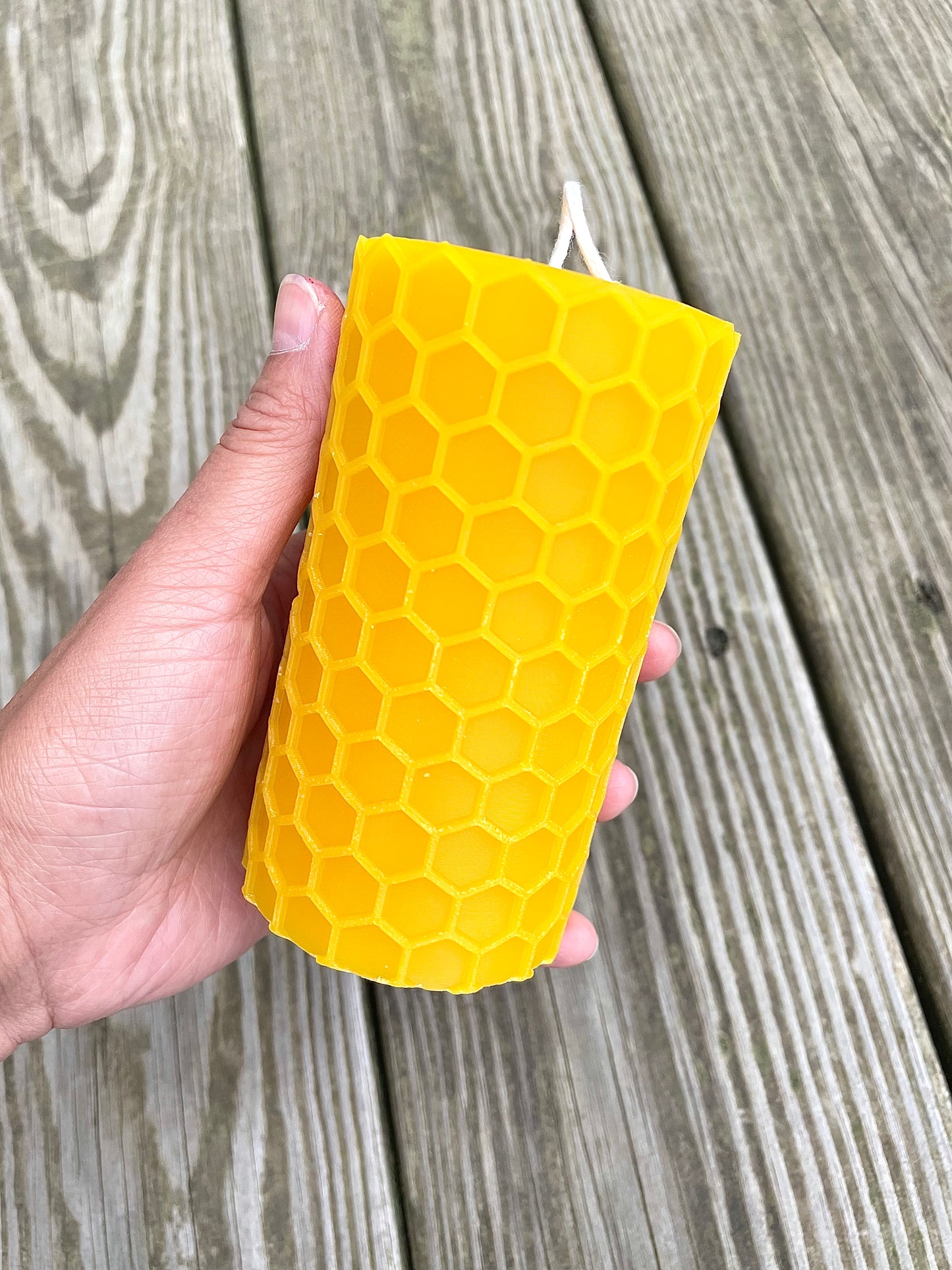 Silicone honeycomb Pillar candle Mold - 2.5” wide