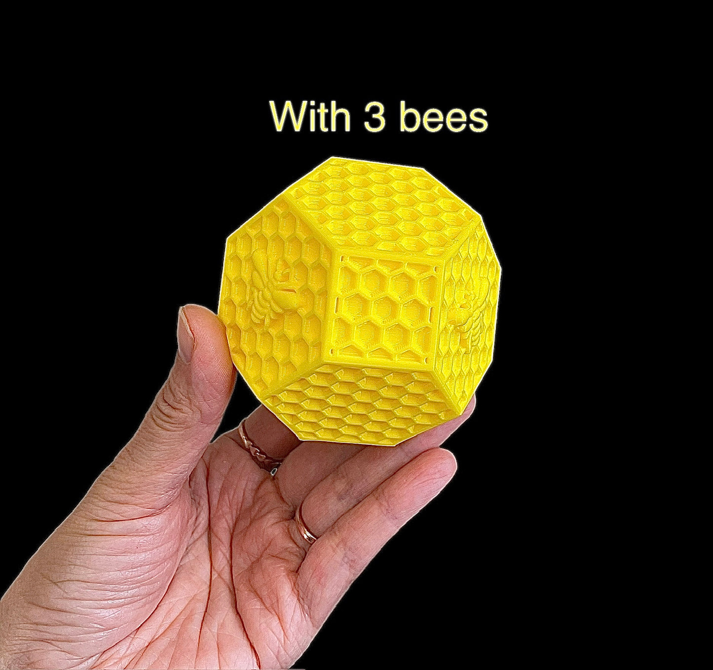 3” 3D silicone hexagonal geometry shaped mold for candle soap resin - honeycomb honeybee candle mold