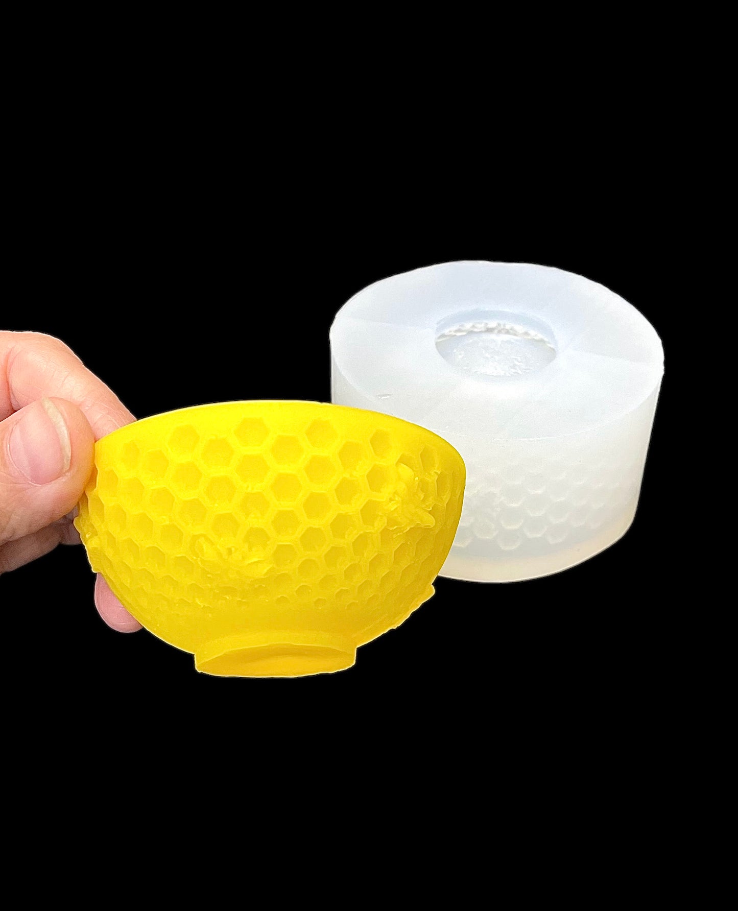 Silicone beehive honeycomb bowl Mold - planter candle holder