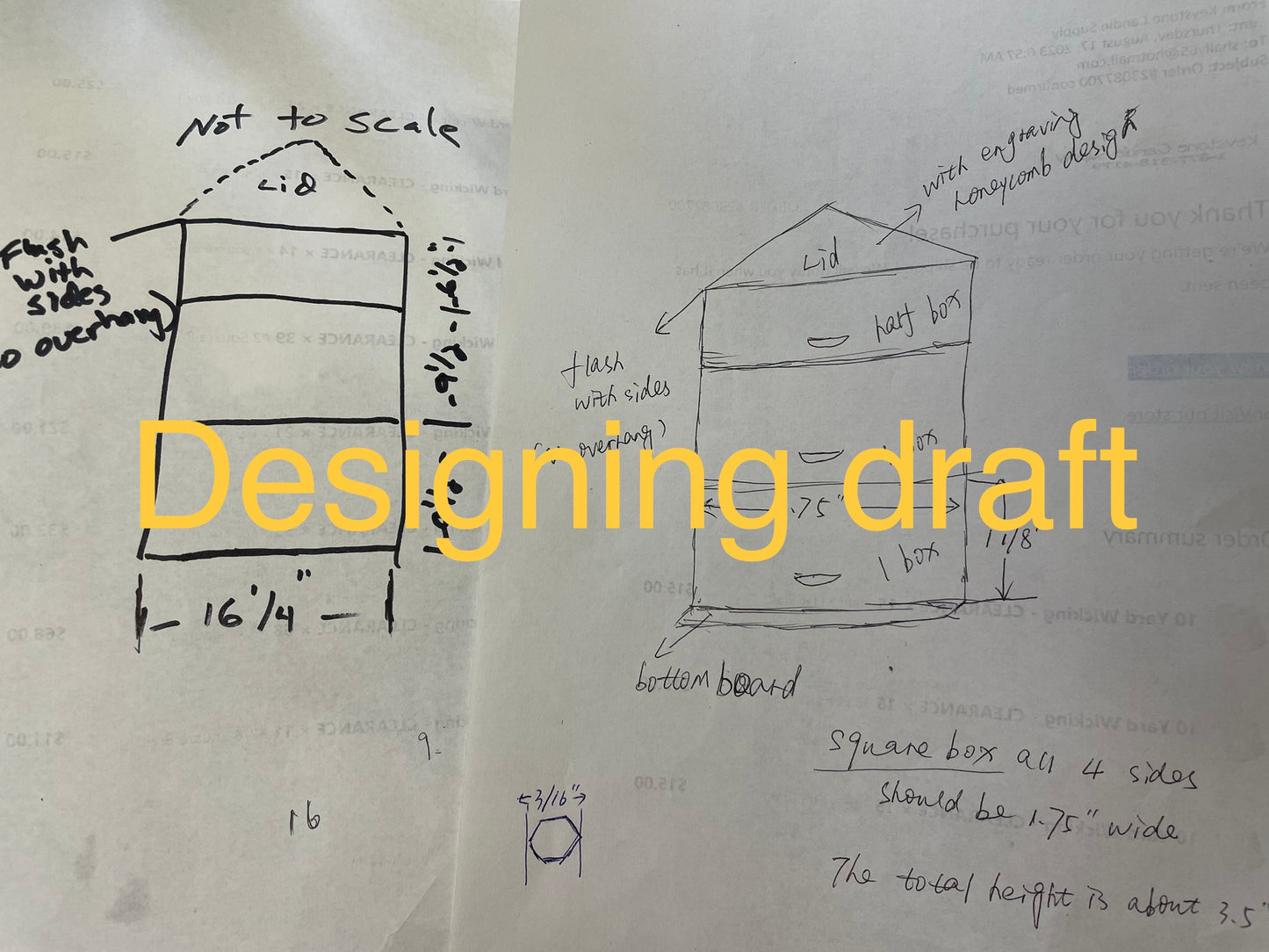3.5” Silicone bee box mold for candle soap resin - ornament mold - beekeeping equipment mold - beehive box