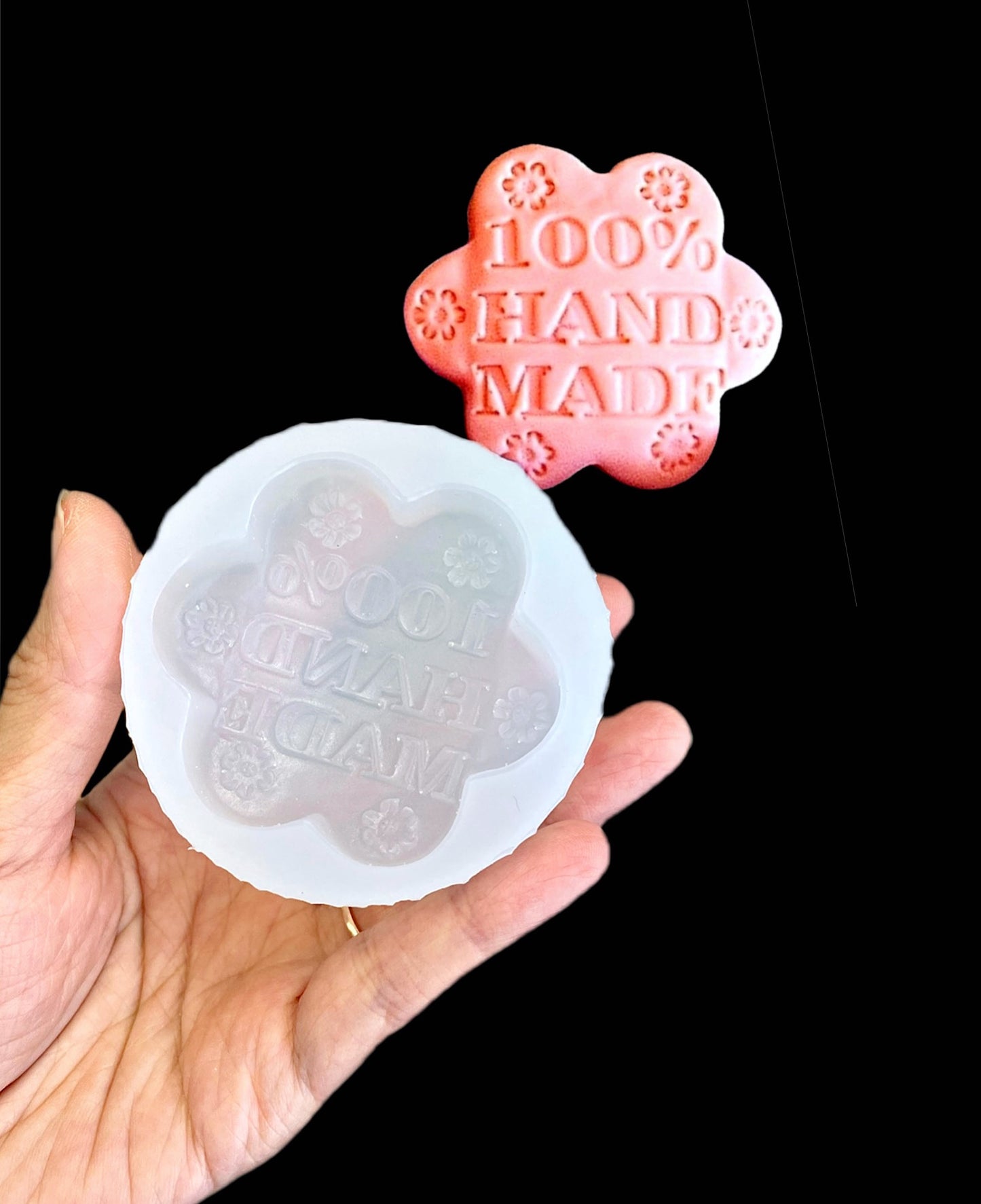Silicone Mold - silicone flower mold - handmade mold - flower soap mold - handmade soap mold - Polymer Clay Resin