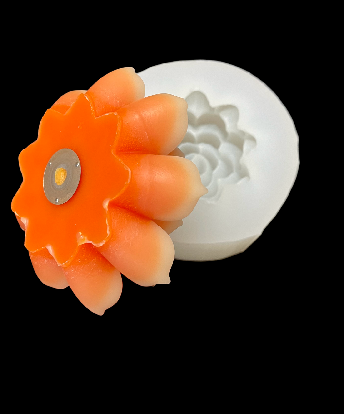 3D floating lotus flower mold 3.5”