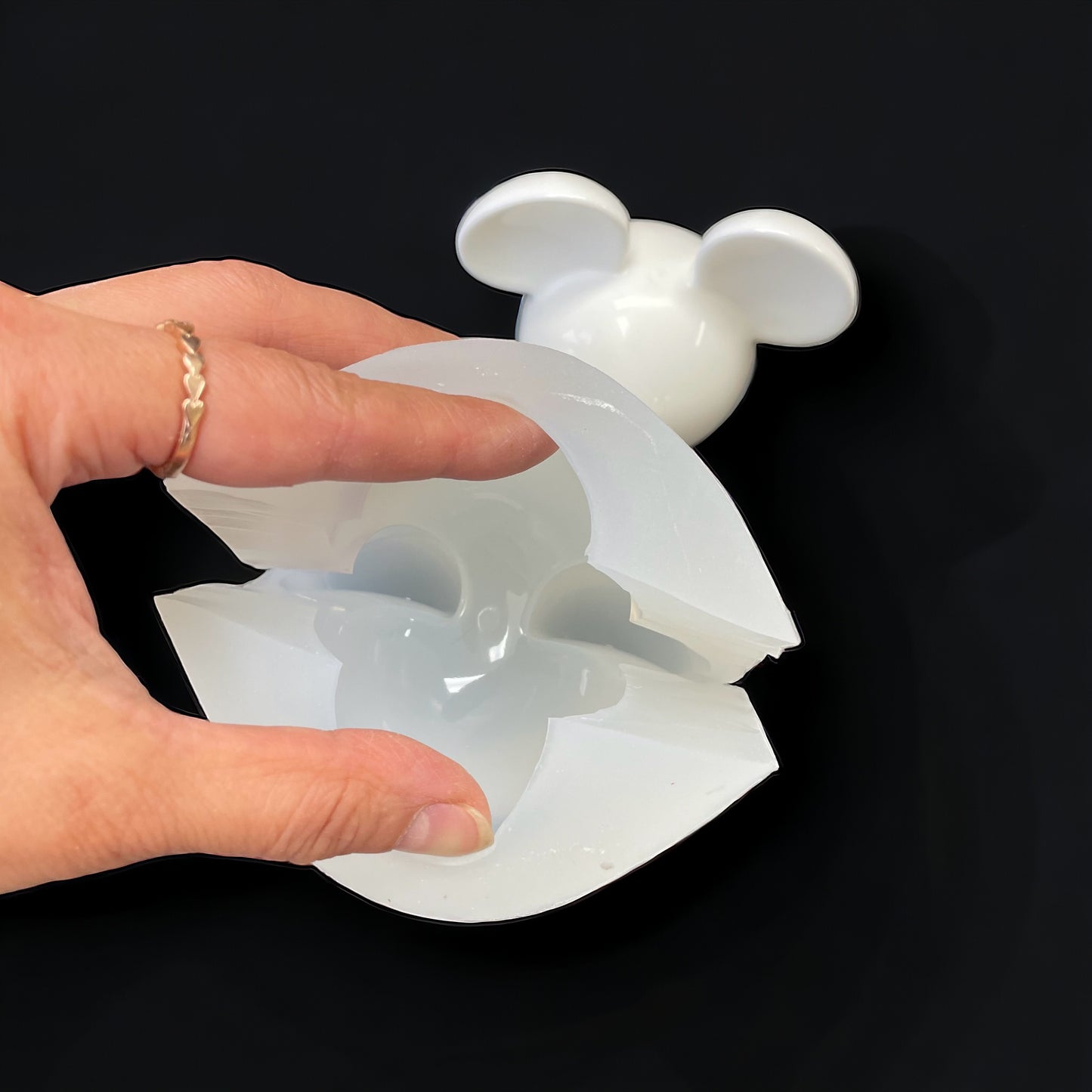 3D silicone Mickey Mouse mold for candle soap resin chocolate