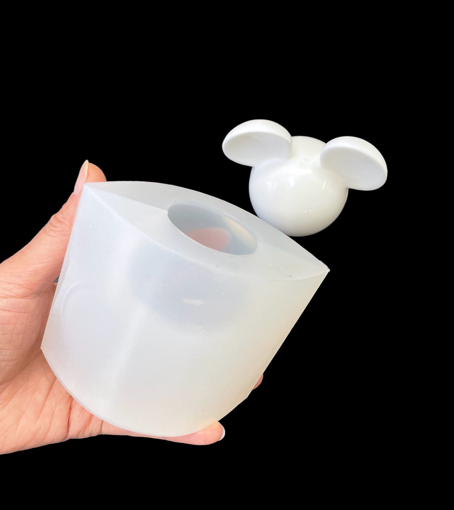 3D silicone Mickey Mouse mold for candle soap resin chocolate