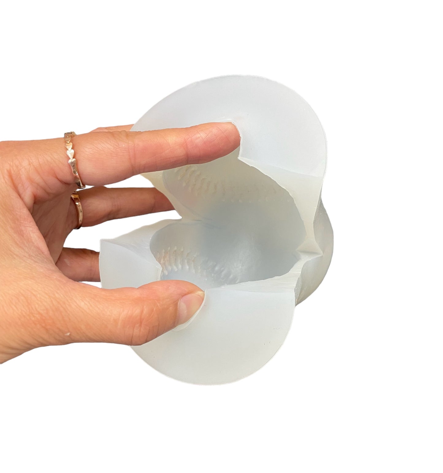 3D silicone baseball mold for candle / soap/ resin / bath bombs