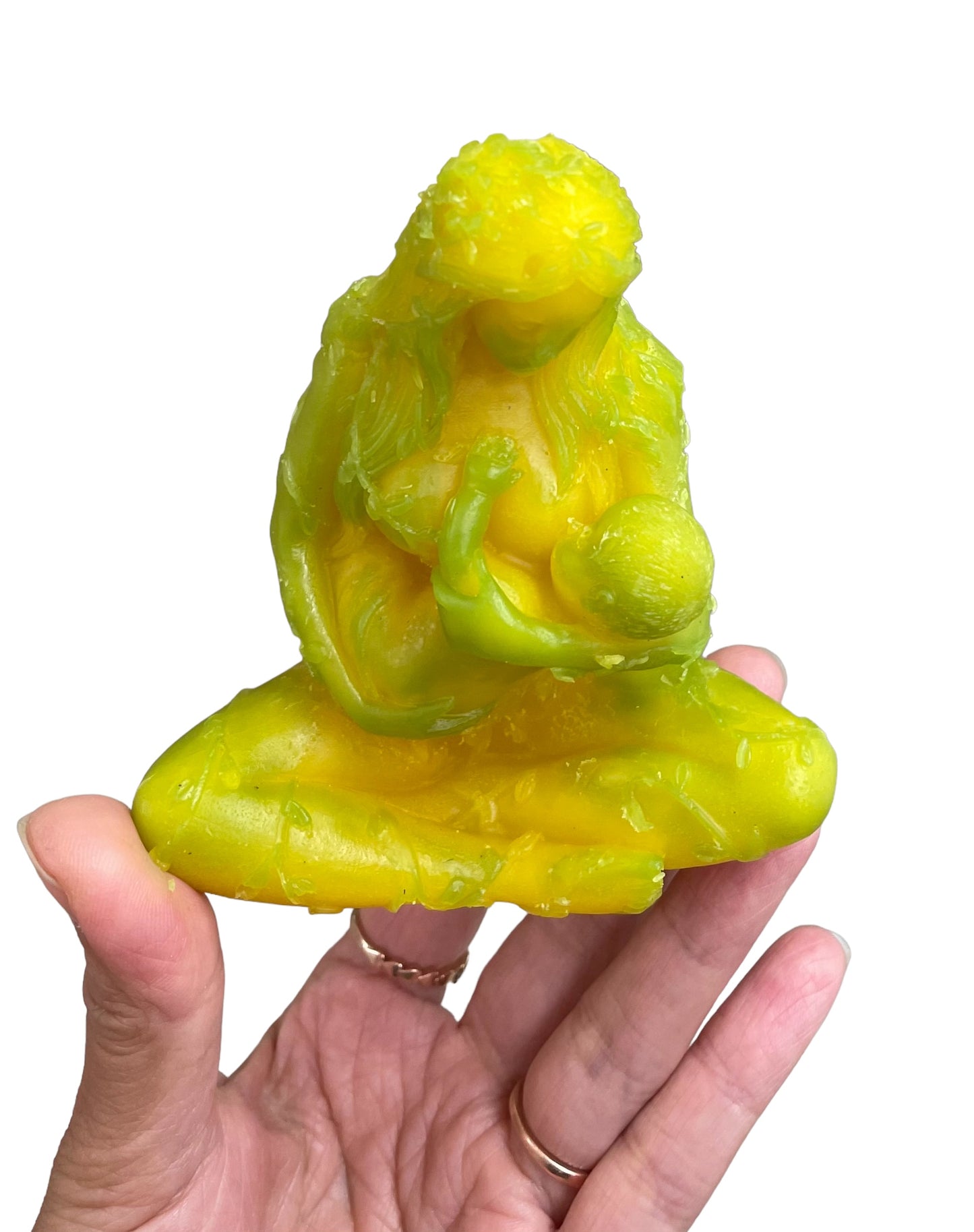 Silicone mold of Mother Earth Gaia feeding baby