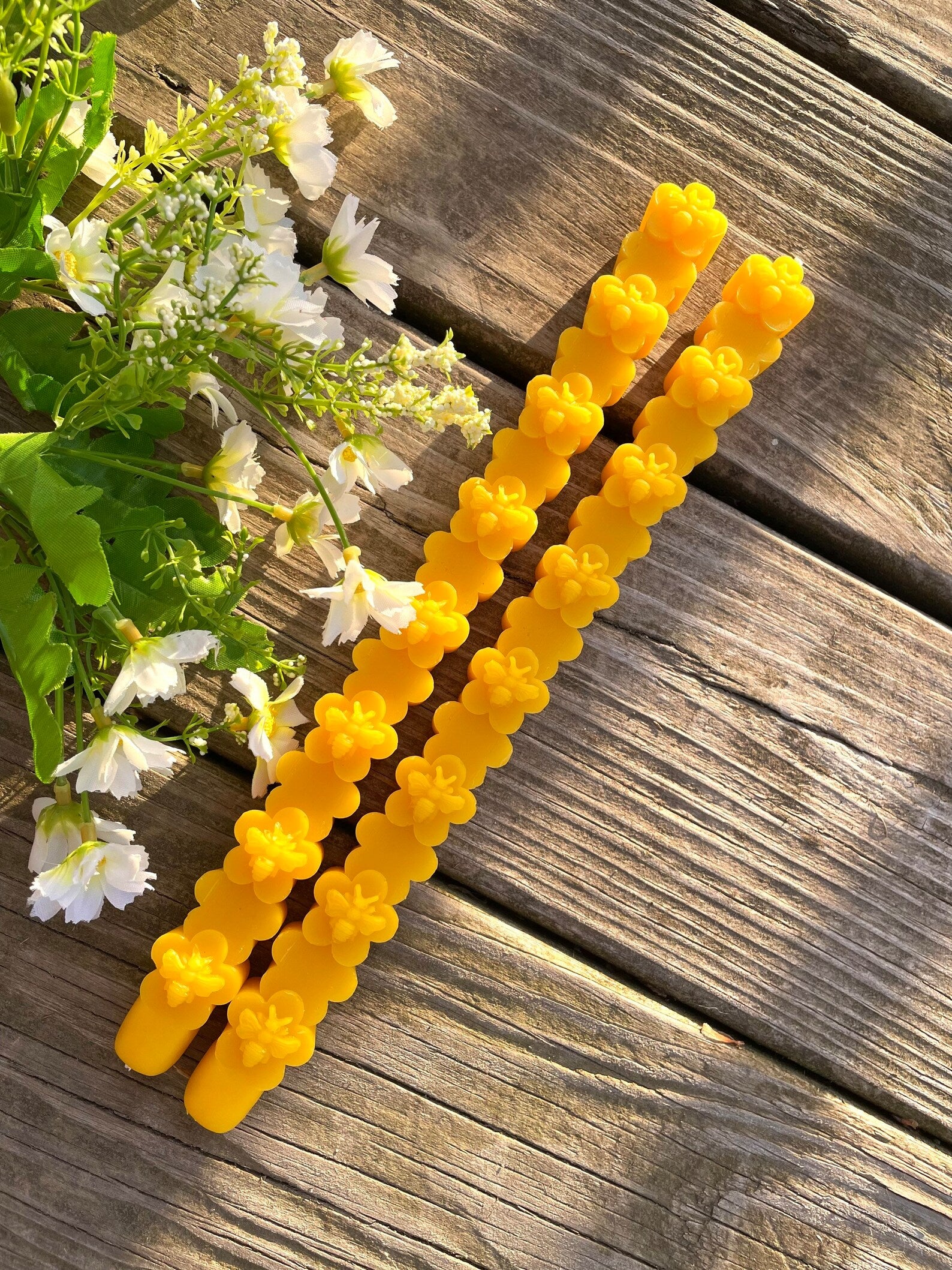 Pure Beeswax Taper Candles