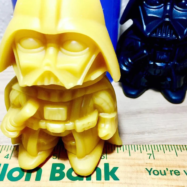 3D Silicone Darth mold - pillar candle soap resin Mold homemade - handmade
