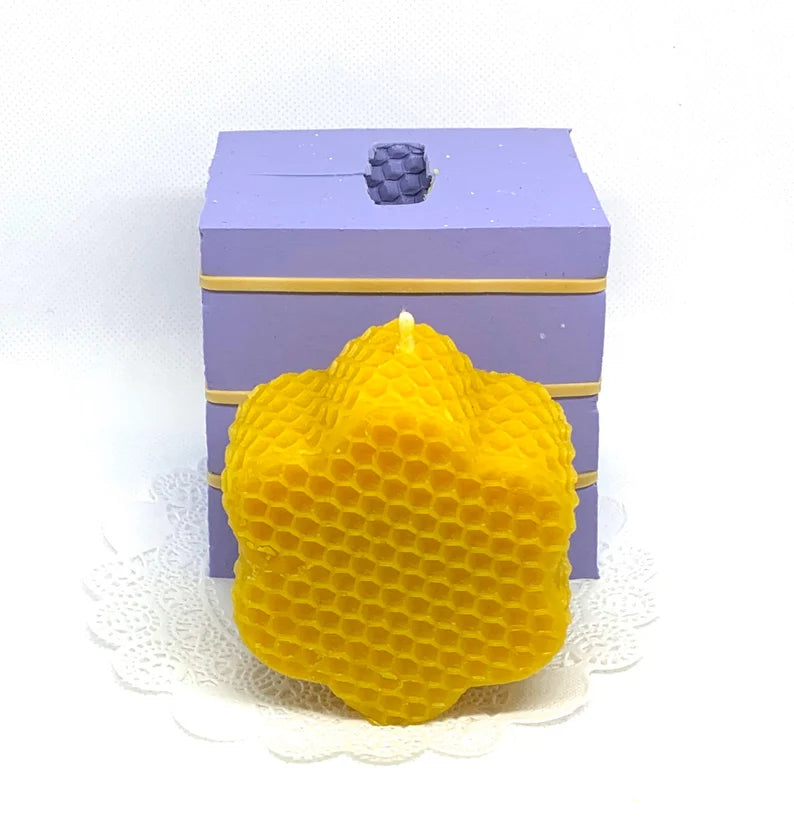 3D Silicone honeybee candle Mold - honeycomb - homemade