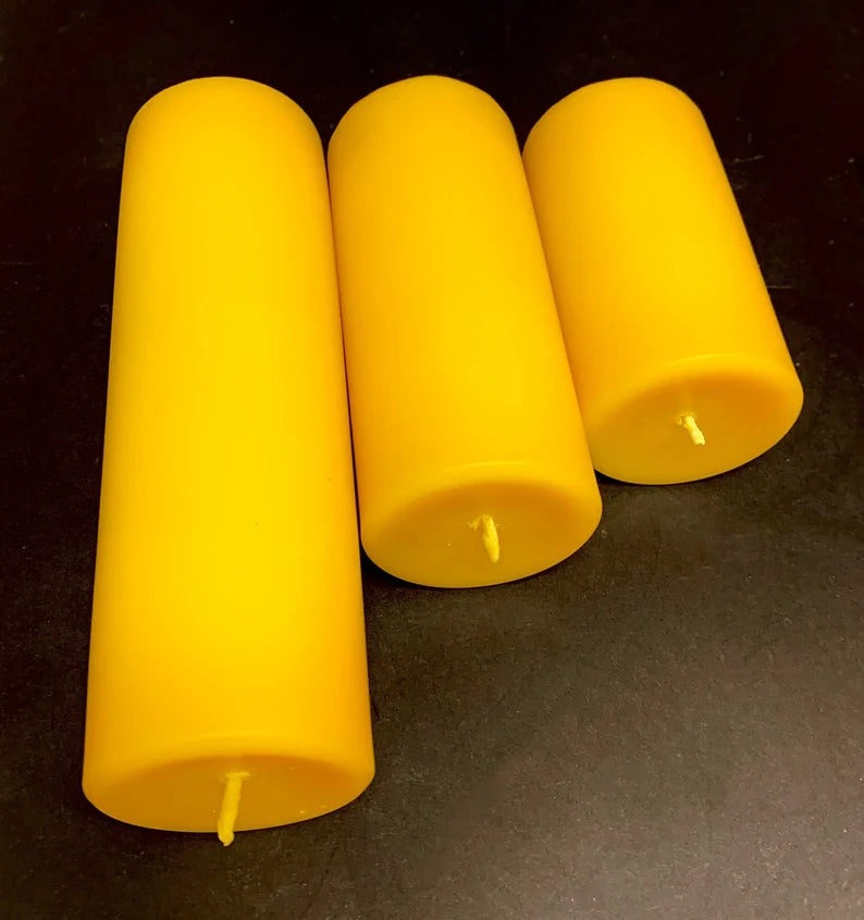 Silicone pillar candle Mold - concave top candle mold - soap resin mold - cylinder candle mold - homemade mold - 2" wide