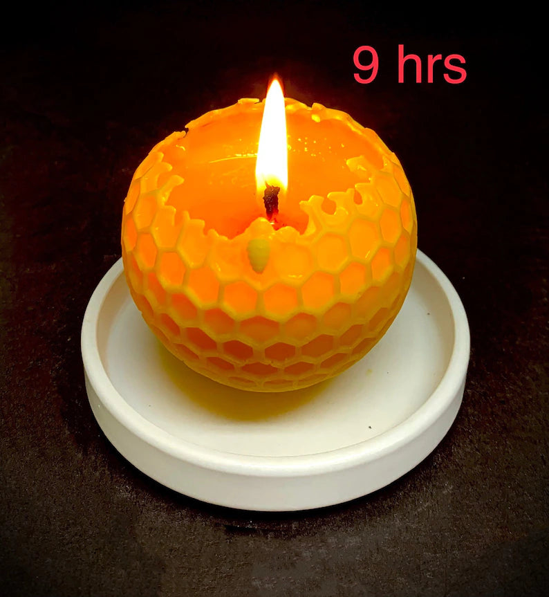 3D silicone Honeycomb honeybee sphere ball candle mold - 3D bee ball mold - homemade mold - 3”