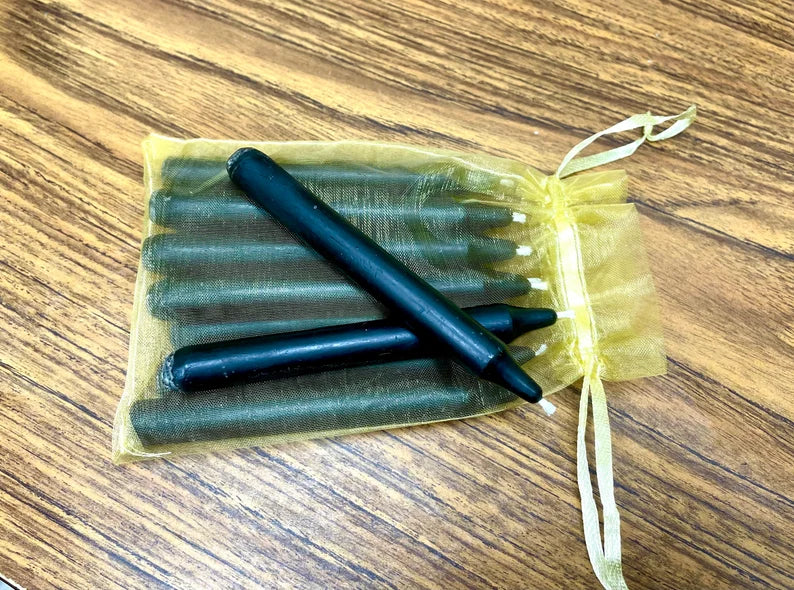 Dozen 4” pure beeswax chime candles - mini tapers - magic candles - spell candles - handmade - altar candles - 2 hours