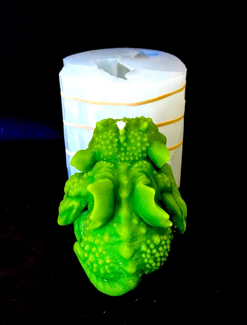 3D Silicone gargoyle Mold - gargoyle candle soap resin mold - handmade - 3.75”